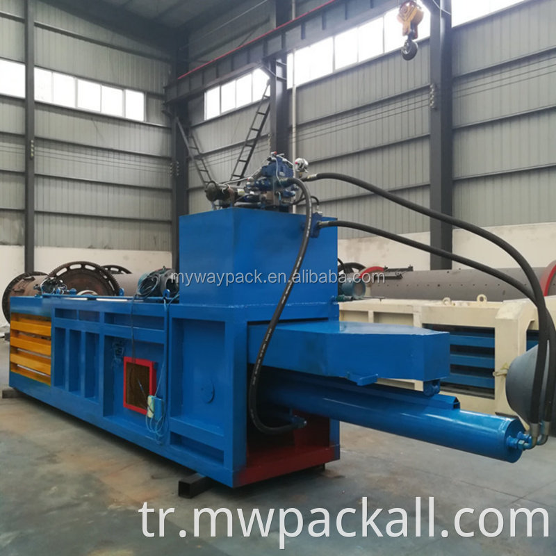 MV Serisi Sıcak Satış Atık Kağıt / Karton / PET Bottel / Hidrolik Pres Atık Kağıt Balya Makinesi için Otomatik Yatay Balya makinesi